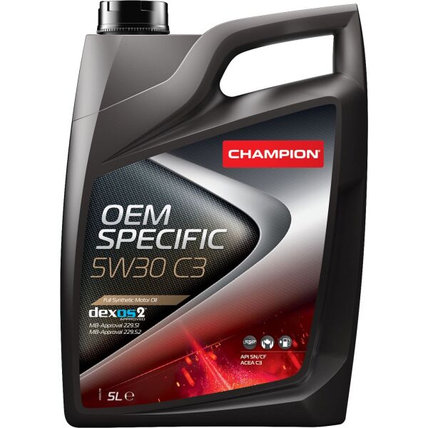 

Моторное масло CHAMPION OEM SPECIFIC 5W30 C3 5L