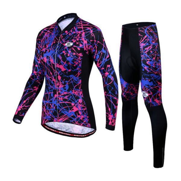 

Костюм вело женский KIDITO KW-CT-093 Purple XL кофта с длинным рукавом штаны