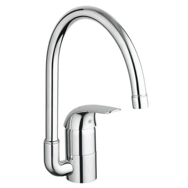 

Кухонный смеситель однорычажный Grohe Euroeco 32752000 хром (47907)