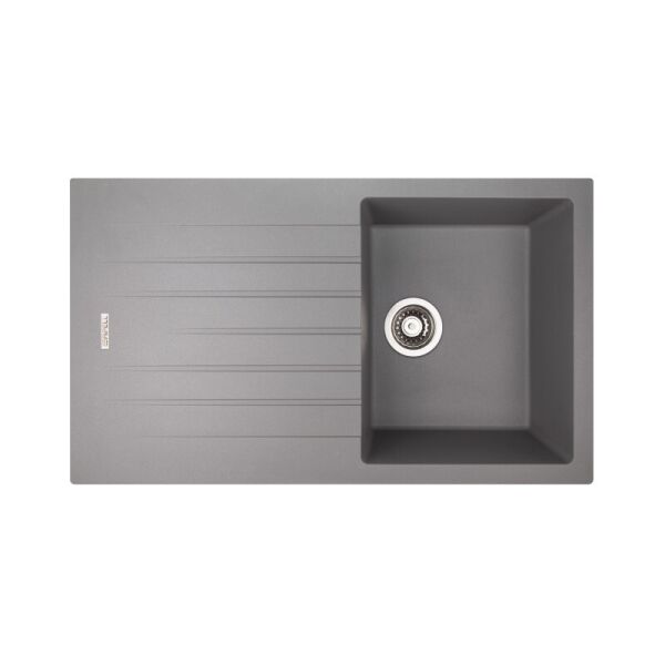 

Гранитная кухонная мойка, прямоугольная Apell Pietra Plus PTPL861AL 860х500 в комплекте сифон, гранит (40009)