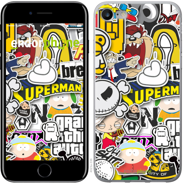 

Чехол на iPhone 7 Popular logos 4023u-336, Силикон