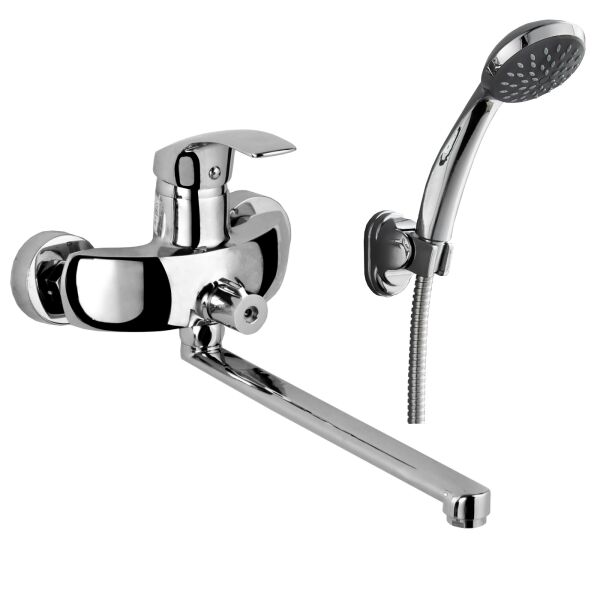 

Смеситель для ванны настенный ROZZY JENORI BARON RBZ014-9B хром (45253)