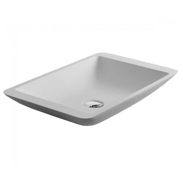 

Умывальник 59.5х34.5х10.5см накладной Solid surface Volle 13-40-859 белый (77288)