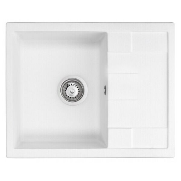 

Гранитная мойка Smart House Sabo white
