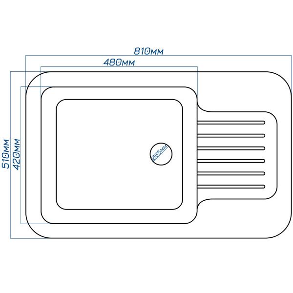 

Гранитная мойка Smart House asti gray