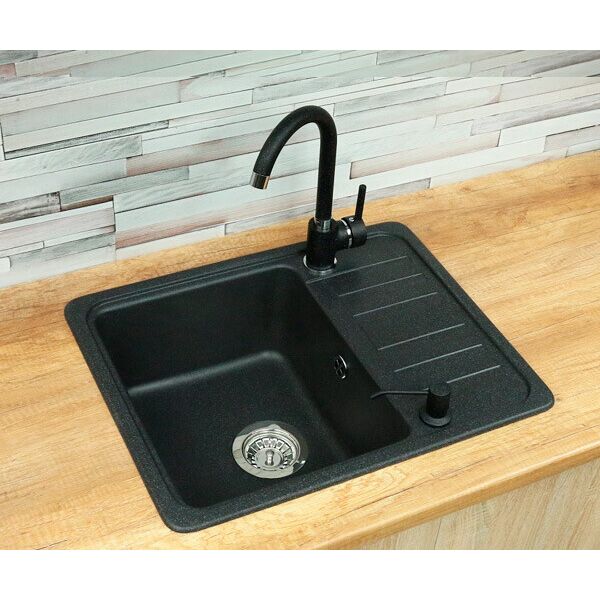 

Гранитная мойка Smart House Boratto black