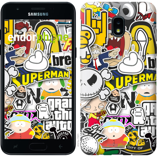 

Чехол на Samsung Galaxy J3 2018 Popular logos 4023u-1501