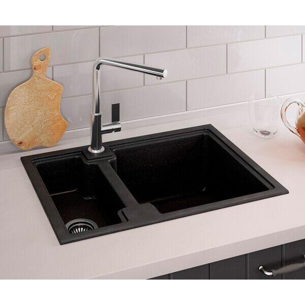 

Гранитная мойка Smart House Urbina black