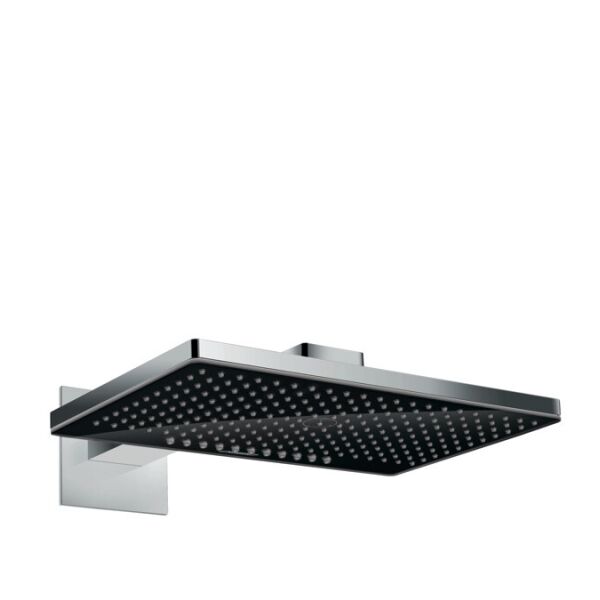 

Верхний душ 2jet с держателем со стены Hansgrohe Rainmaker Select 24005600 черный/хром (77642)