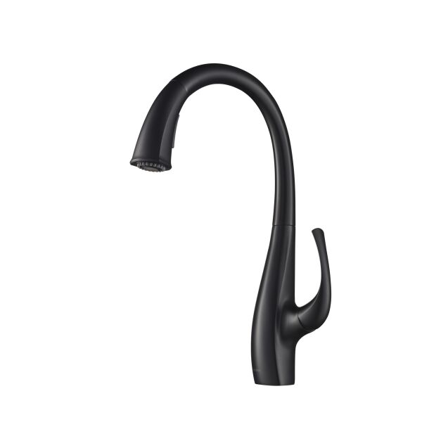 

Кухонный смеситель с лейкой KRAUS ANSEL KPF-1675MB матовый черный (77811)