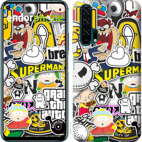 

Чехол на Huawei Honor 20 Pro Popular logos 4023u-1702