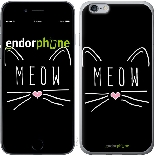 

Чехол на iPhone 6 Plus Kitty 3677c-48, Пластик глянцевый