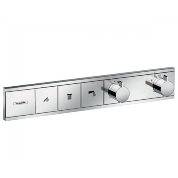 

Термостат скрытого монтажа на 3 потребителя HANSGROHE RAINSELECT 15381000 хром (77548)