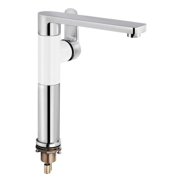 

Смеситель для кухни Qtap Eco QTECOCRW007F хром/белый (79544)