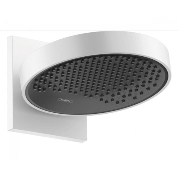 

Верхний душ 25см 1jet с настенным держателем HANSGROHE Raindance E 26226700 белый матовый (76293)