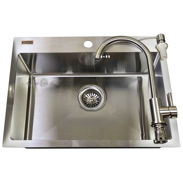 

Мойка из нержавейки AQUAMILL MIXXUS 6045 + дозатор + смеситель