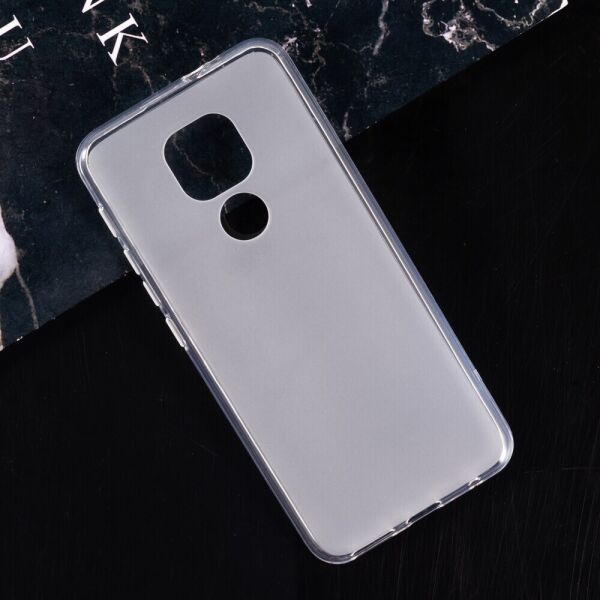 

Чехол Fiji Line для Motorola Moto G9 Play силикон бампер прозрачный белый