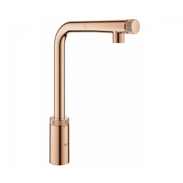 

Смеситель для кухни с выдвижным изливом Grohe Minta Smart Control 31613DA0 теплый закат (81312)