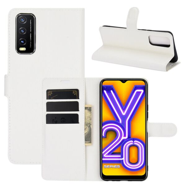 

Чехол Fiji Luxury для Vivo Y12s книжка белый