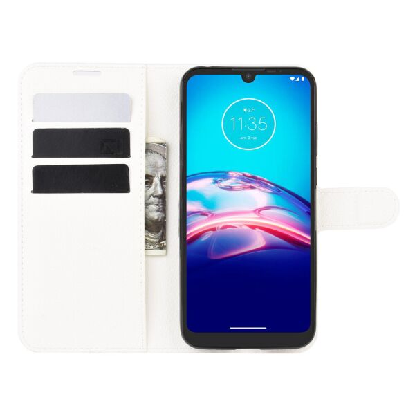 

Чехол Fiji Luxury для Motorola E6S книжка белый
