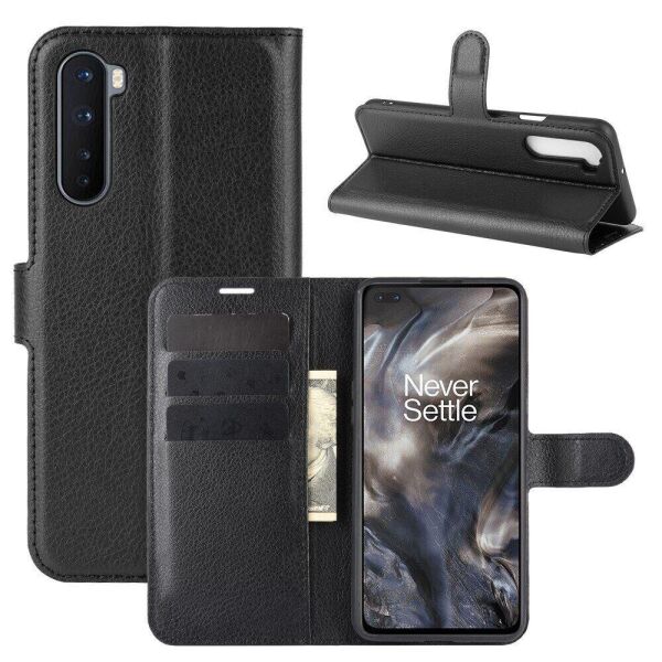 

Чехол Fiji Luxury для OnePlus Nord книжка черный