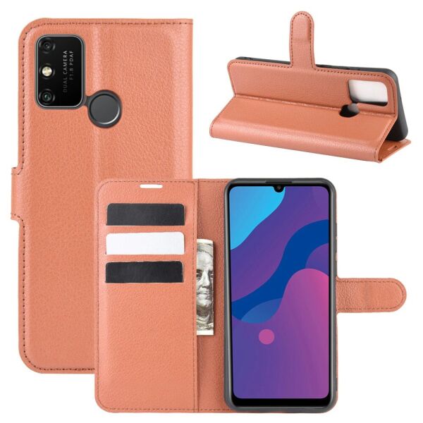 

Чехол Fiji Luxury для Honor Play 9A книжка коричневый