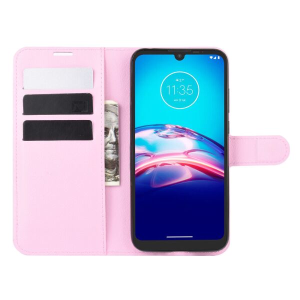

Чехол Fiji Luxury для Motorola E6S книжка светло-розовый