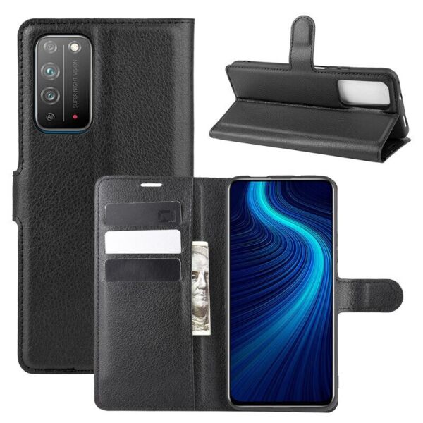 

Чехол Fiji Luxury для Honor X10 / X10 Pro книжка черный