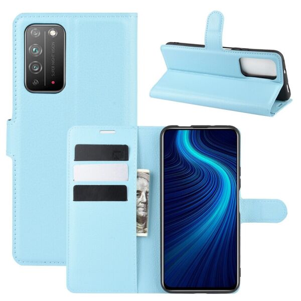 

Чехол Fiji Luxury для Honor X10 / X10 Pro книжка голубой