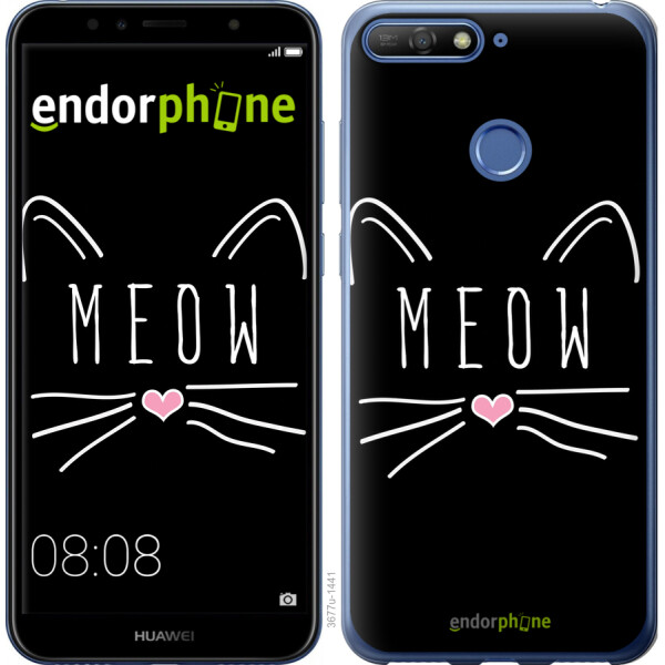 

Чехол на Huawei Y6 Prime 2018 Kitty 3677u-1441, Силикон