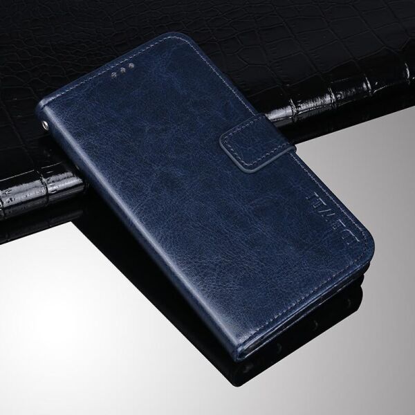 

Чехол Fiji Leather для Xiaomi Redmi 10X 4G книжка с визитницей темно-синий