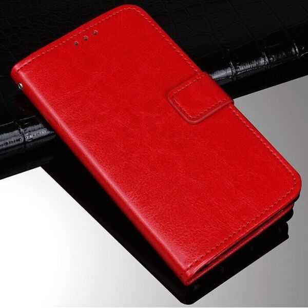 

Чехол Fiji Leather для Doogee N20 Pro книжка с визитницей красный