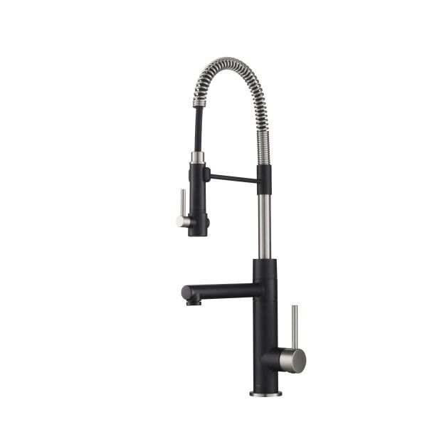 

Смеситель для кухни с двумя изливами KRAUS ARTEC Pro KPF-1603SFSMB черный/нержавеющая сталь (77808)