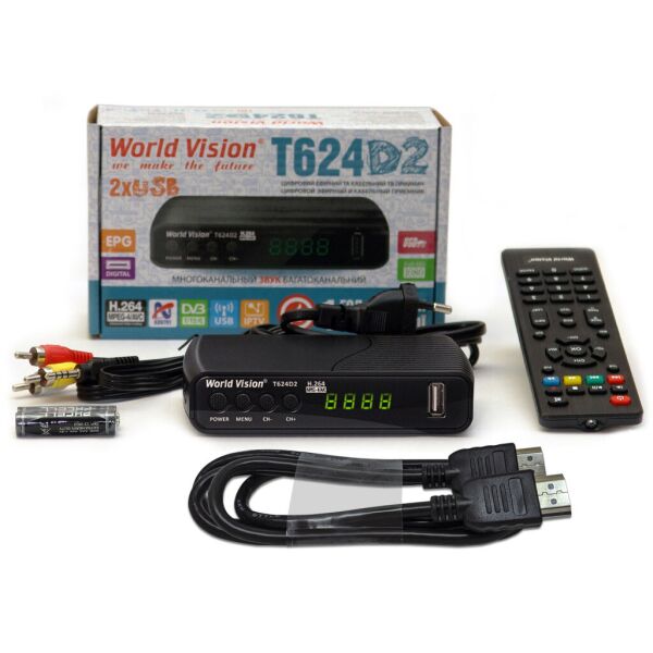 

World Vision T624D2 + HDMI кабель