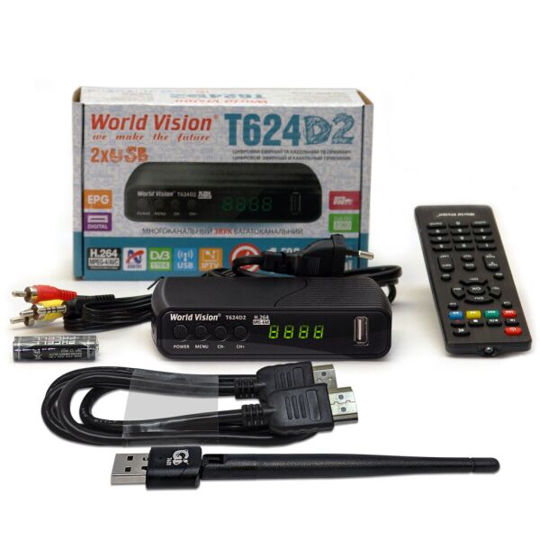 

World Vision T624D2 + USB Wi-Fi + HDMI