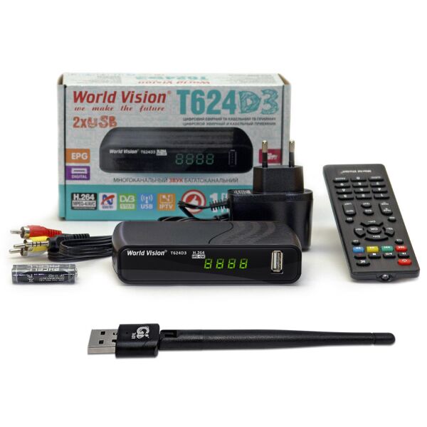 

World Vision T624D3 + USB Wi-Fi адаптер