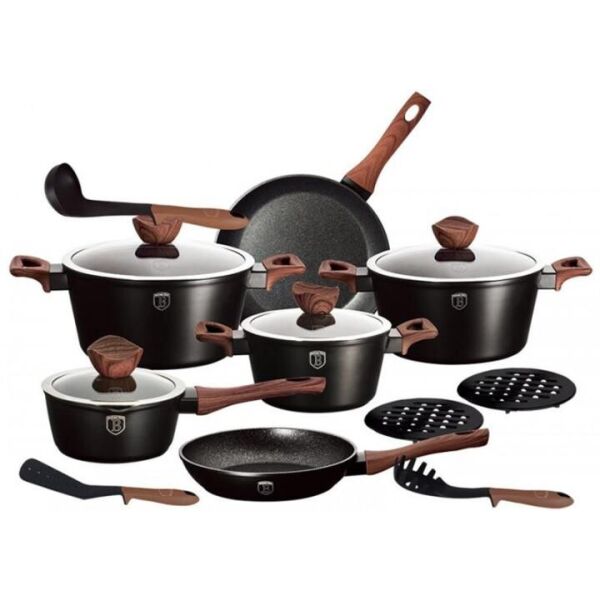 

Набор посуды Berlinger Haus Ebony Rosewood Collection BH-1537-N 15 предметов