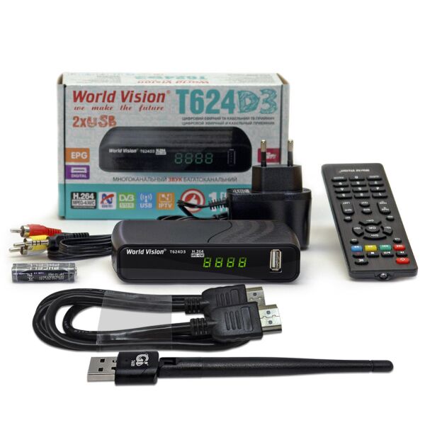 

World Vision T624D3 + USB Wi-Fi + HDMI