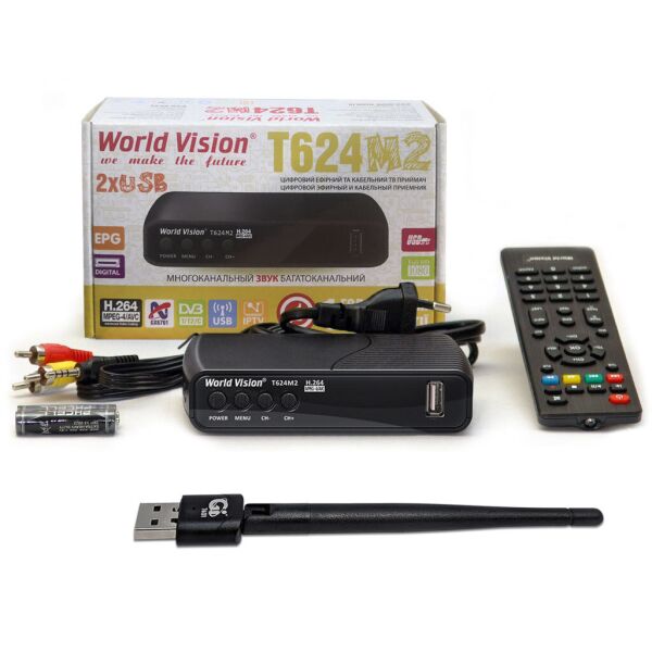 

World Vision T624M2 + USB Wi-Fi адаптер