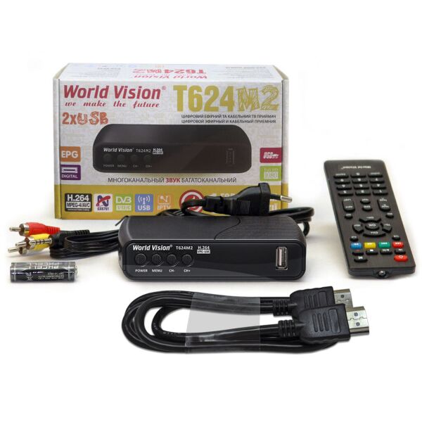 

World Vision T624M2 + HDMI кабель