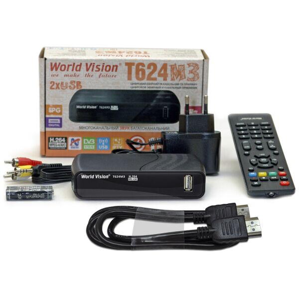 Акція на World Vision T624M3 + HDMI кабель від Allo UA