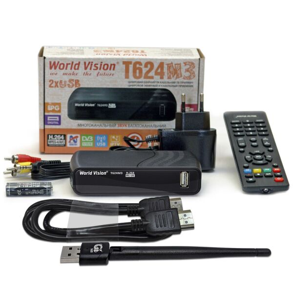 

World Vision T624M3 + USB Wi-Fi + HDMI