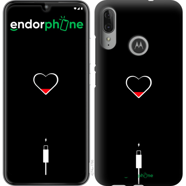 

Чехол на Motorola Moto E6 Plus Подзарядка 4274u-1780