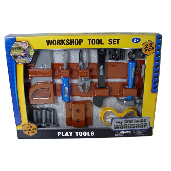 

Набор инструментов игровой Workshop Tool Set 29118-19, 22 детали