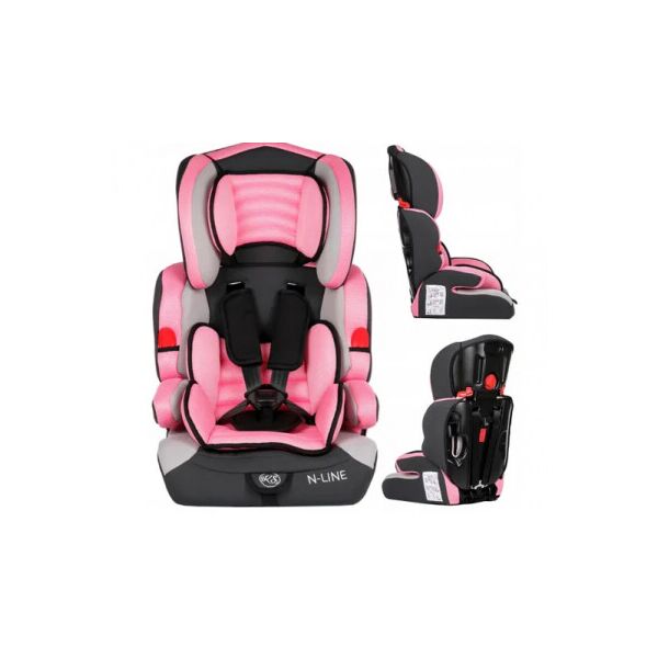 

Автокресло Kindersafety N-LINE 9-36 кг pink