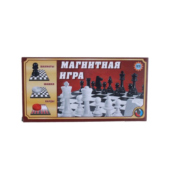 

Набор игр Шахматы, шашки и нарды 3 в 1 магнитные (096865)