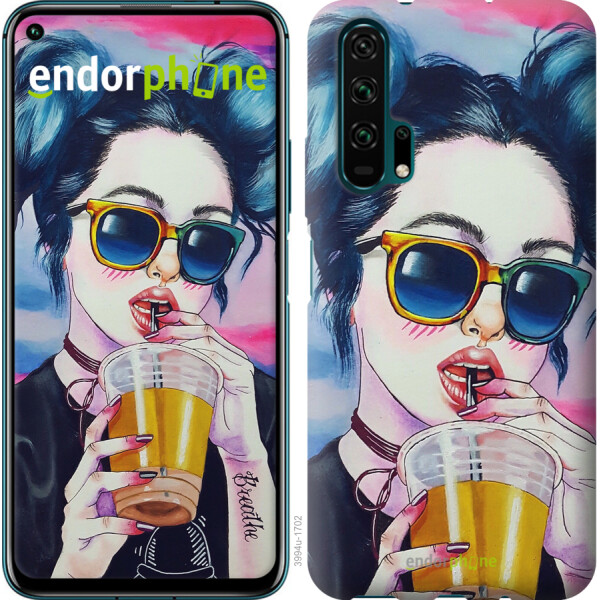 

Чехол на Huawei Honor 20 Pro Арт-девушка в очках 3994u-1702