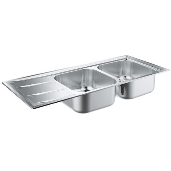 

Кухонная мойка двойная с крылом K400 Grohe EX Sink 31587SD0