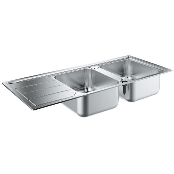 

Кухонная мойка двойная с крылом K500 Grohe EX Sink 31588SD0