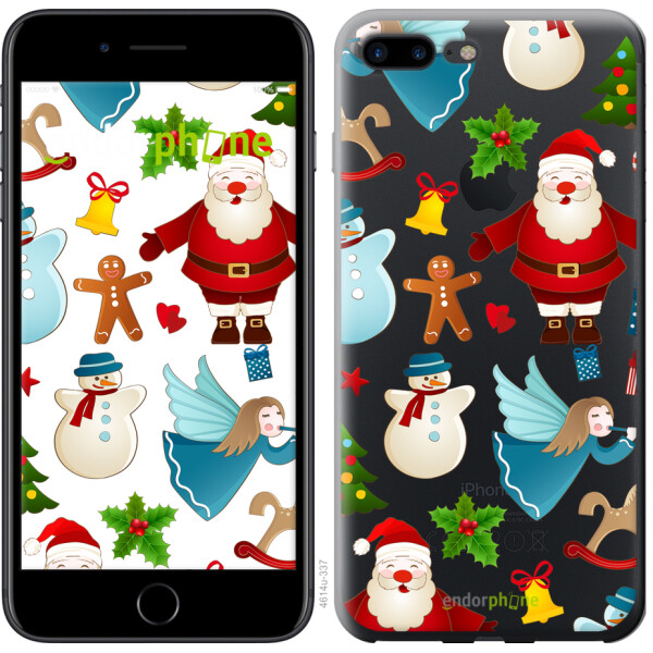 

Чехол на iPhone 7 Plus Новогодний 1 4614m-337, Пластик матовый